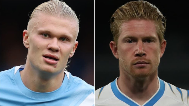 Haaland dan Kevin De Bruyne. [Instagram]